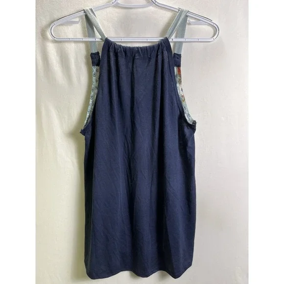 Rewind Womens Medium Floral Cami Tank Top Gathered Straps Flowy Cottage Core M - Picture 6 of 8